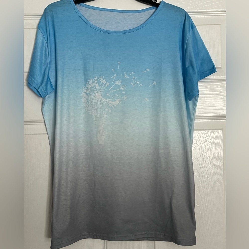 Breezy T-shirt with Dandelion, XXL